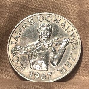 1967 Austria Silver 50 Ma Schilling-Extreme Design With Well Defined Lines